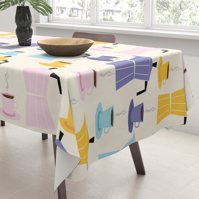 Moka coffee pattern Tablecloth Gallery Image 3
