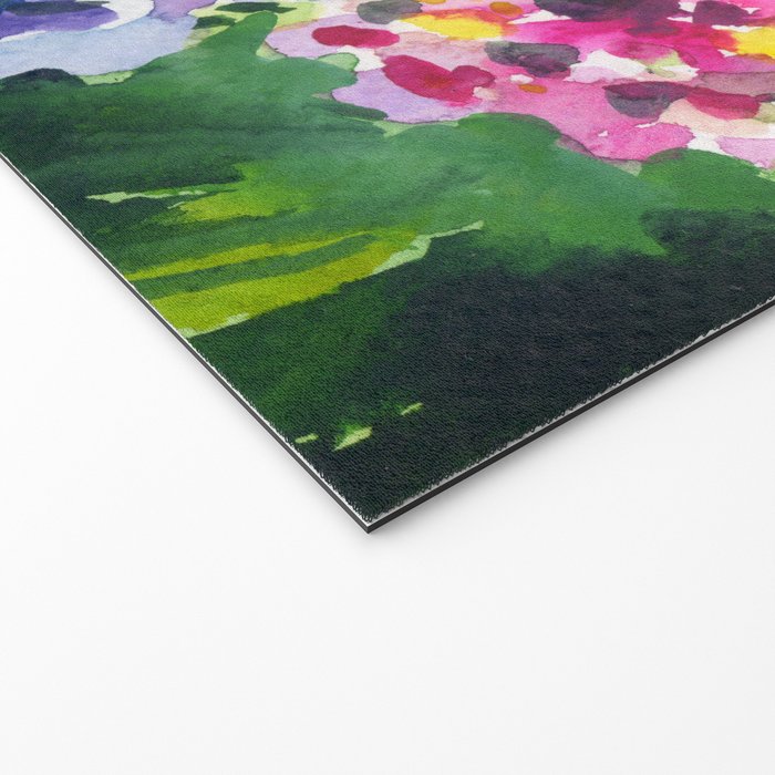 hydrangeas in green: watercolor flowers Welcome Mat Gallery Image 2