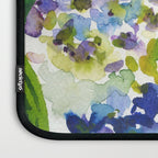 hydrangeas in green: watercolor flowers Laptop Sleeve Gallery Image 3