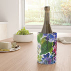 hydrangeas in green: watercolor flowers Wine Chiller Gallery Image 4