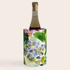 hydrangeas in green: watercolor flowers Wine Chiller Gallery Image 2