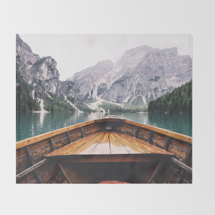 Mountain Lake Throw Blanket Gallery Image 2