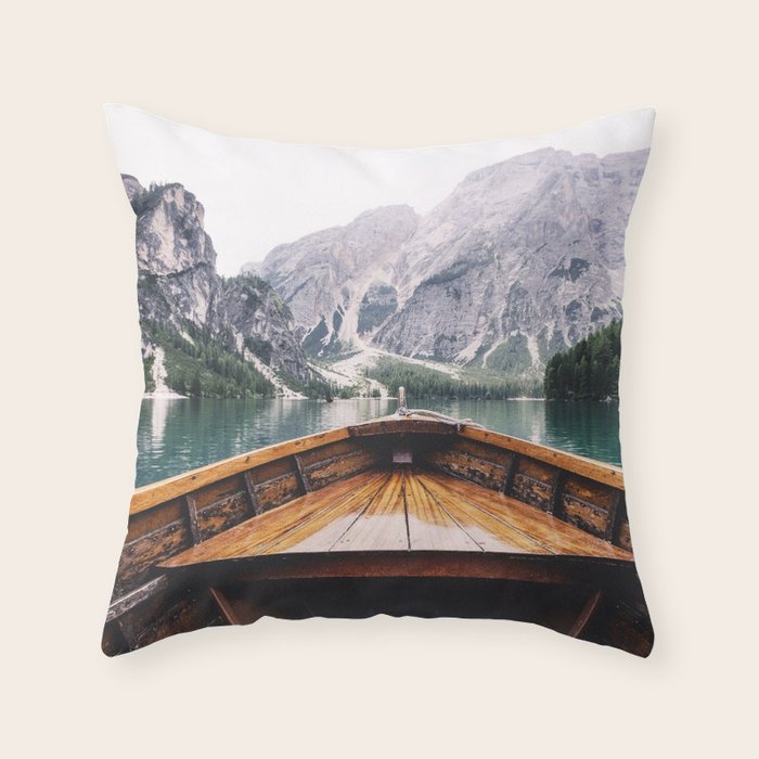 Mountain Lake Throw Pillow Gallery Image 1