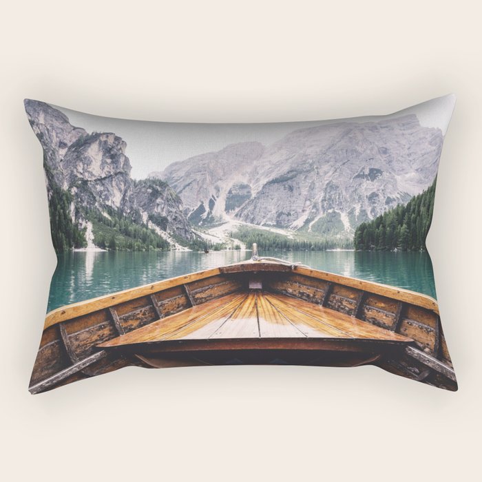 Mountain Lake Rectangular Pillow Gallery Image 2