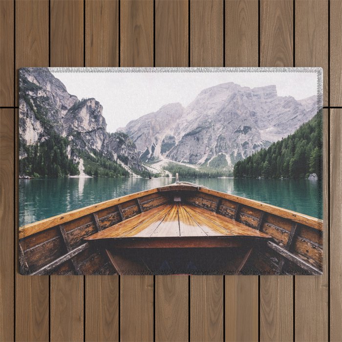 Mountain Lake Outdoor Rug Gallery Image 1