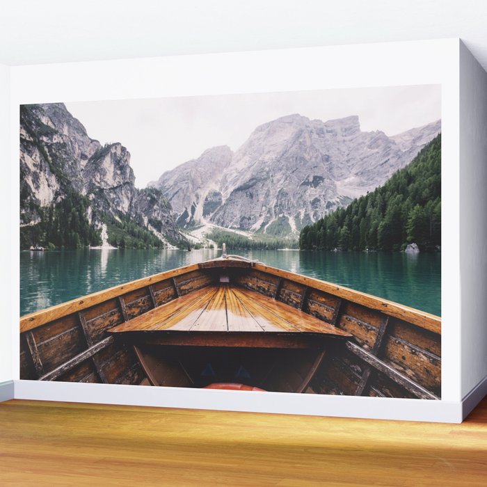 Mountain Lake Wall Mural Gallery Image 2