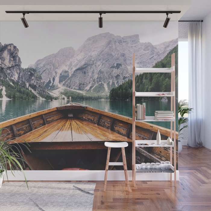 Mountain Lake Wall Mural Gallery Image 1