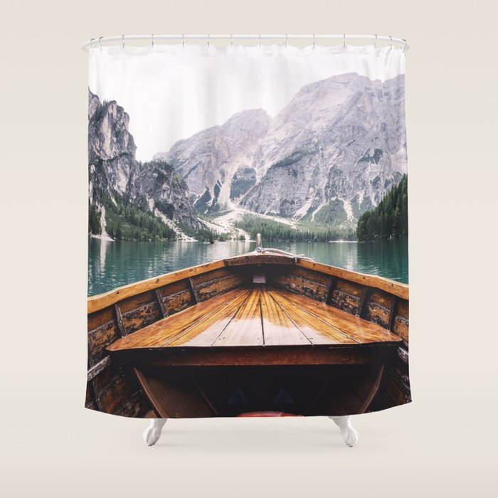 Mountain Lake Shower Curtain Gallery Image 1