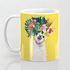 Aloha Hawaiian Llama in Yellow Coffee Mug Gallery Image 3