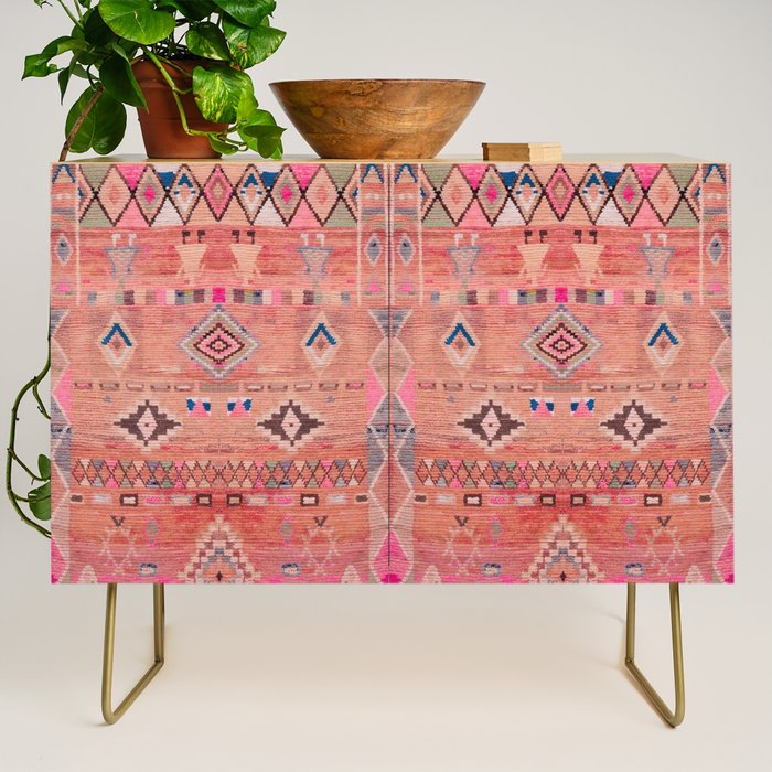 Traditional Moroccan Berber Rug Design Credenza Gallery Image 1