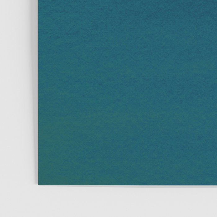 Navy blue teal hand painted watercolor paint ombre Poster Gallery Image 3