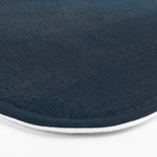 Navy blue teal hand painted watercolor paint ombre Bath Mat Gallery Image 3