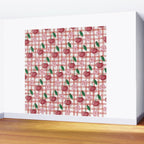 Watercolor Cherry Blossom Picnic Pattern Wall Mural Gallery Image 2
