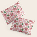 Watercolor Cherry Blossom Picnic Pattern Pillow Sham Gallery Image 3