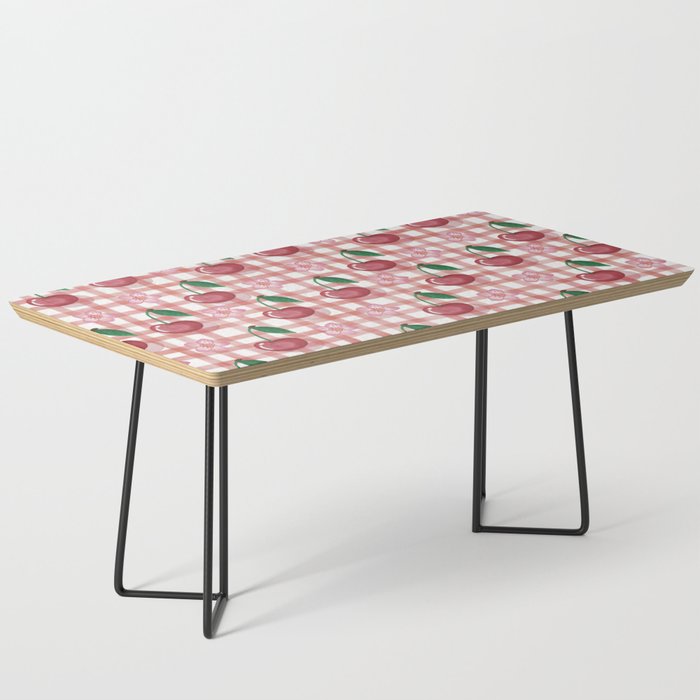 Watercolor Cherry Blossom Picnic Pattern Coffee Table Gallery Image 1