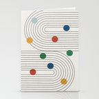 Modern Colorful Retro Dots Stationery Card Gallery Image 2