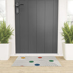 Modern Colorful Retro Dots Welcome Mat Gallery Image 3