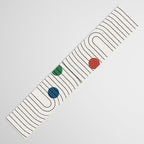 Modern Colorful Retro Dots Table Runner Gallery Image 3