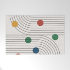 Modern Colorful Retro Dots Welcome Mat Gallery Image 1