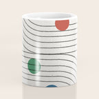 Modern Colorful Retro Dots Coffee Mug Gallery Image 4