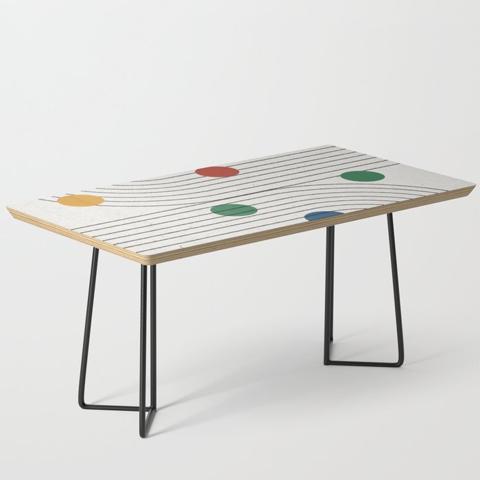 Modern Colorful Retro Dots Coffee Table Gallery Image 1