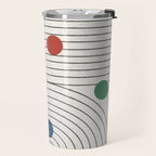 Modern Colorful Retro Dots Travel Mug Gallery Image 2