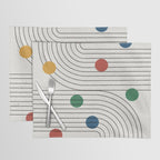 Modern Colorful Retro Dots Placemat Gallery Image 1
