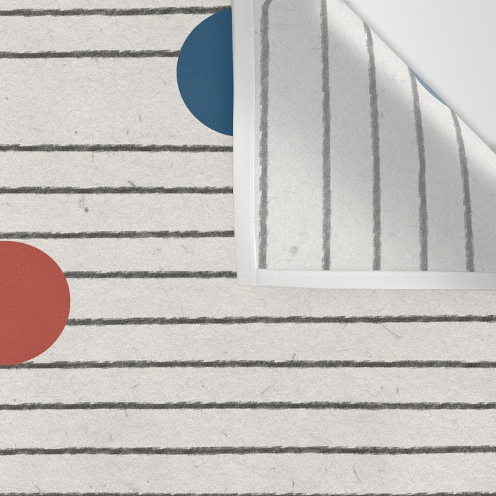 Modern Colorful Retro Dots Wall Tapestry Gallery Image 3