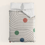 Modern Colorful Retro Dots Comforter Gallery Image 6