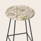 Spring Toile Print in Green Stool Gallery Image 2