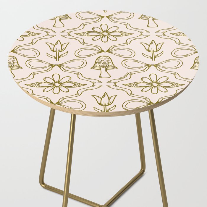 Spring Toile Print in Green Side Table Gallery Image 2