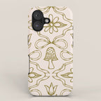 Spring Toile Print in Green iPhone Case Gallery Image 1