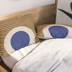 Blue Circle #1 Pillow Sham Gallery Image 2