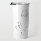 Butterflies on the Palm of the Hand Travel Mug Gallery Image 3