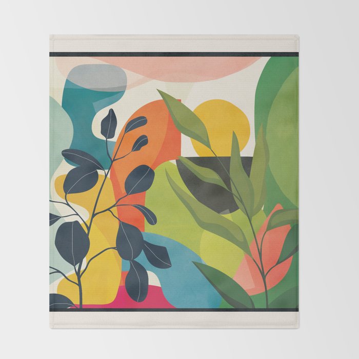 Sunrise Garden 13 Throw Blanket Gallery Image 2