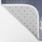 NASA SpaceX Crew Dragon Spacecraft & Falcon 9 Rocket Blueprint in High Resolution (dark blue) Bath Mat Gallery Image 2