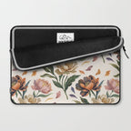 Hand Painted Peony Florals Laptop Sleeve Gallery Image 2