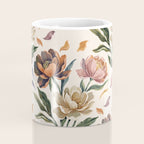 Hand Painted Peony Florals Coffee Mug Gallery Image 4
