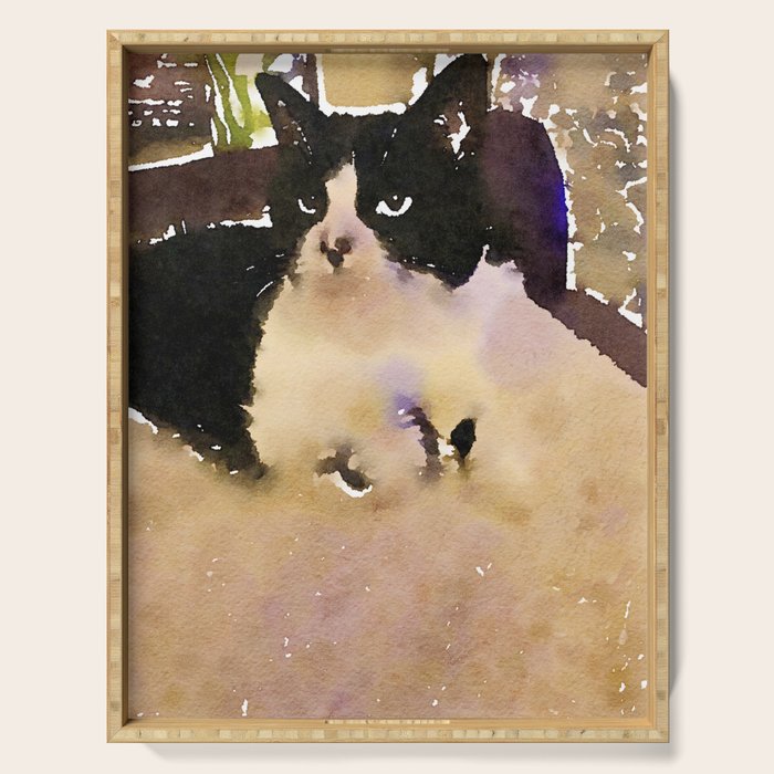 charlotte the cat Serving Tray Gallery Image 1