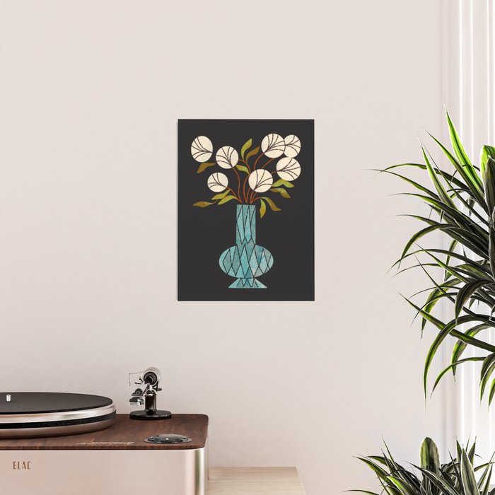 Crystal Vase Peonies Poster Gallery Image 2