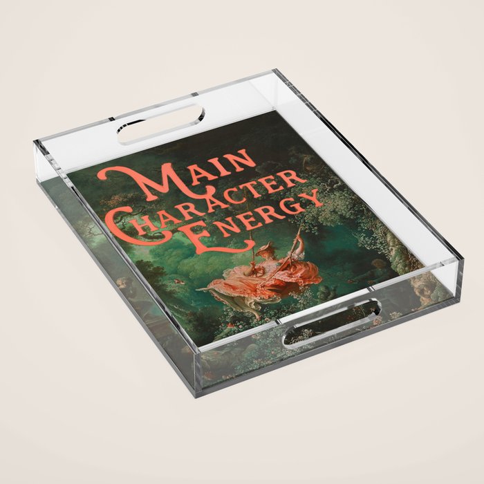 Main Character Energy Acrylic Tray Gallery Image 1