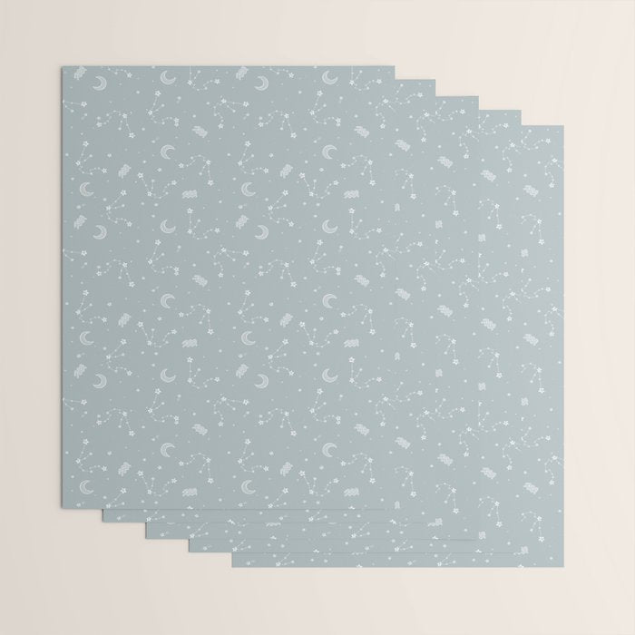 Aquarius Constellation Wrapping Paper Gallery Image 3