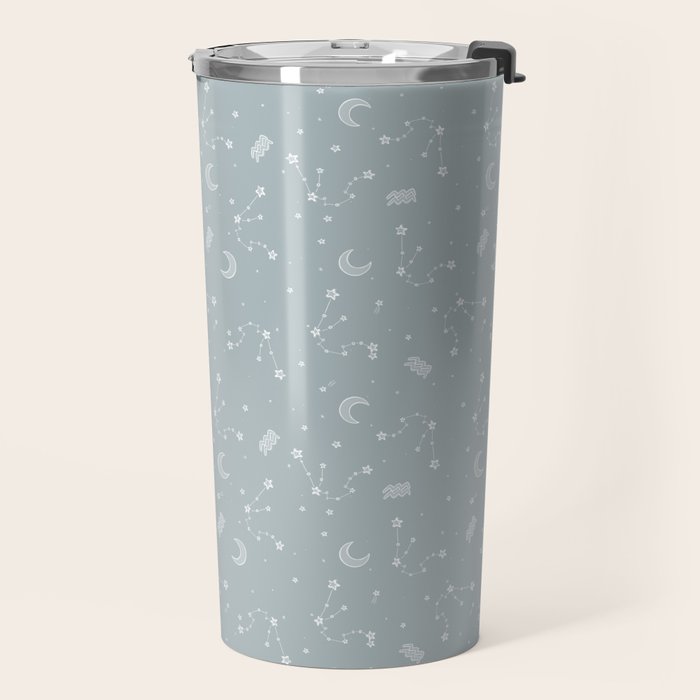 Aquarius Constellation Travel Mug Gallery Image 2