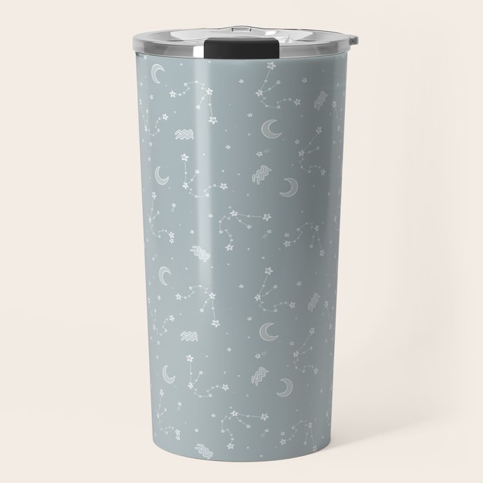 Aquarius Constellation Travel Mug Gallery Image 1