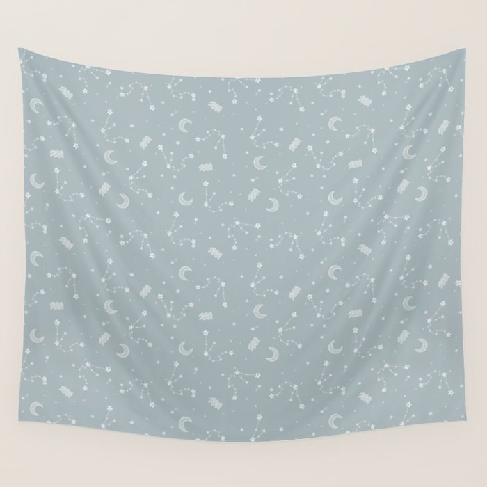 Aquarius Constellation Wall Tapestry Gallery Image 4