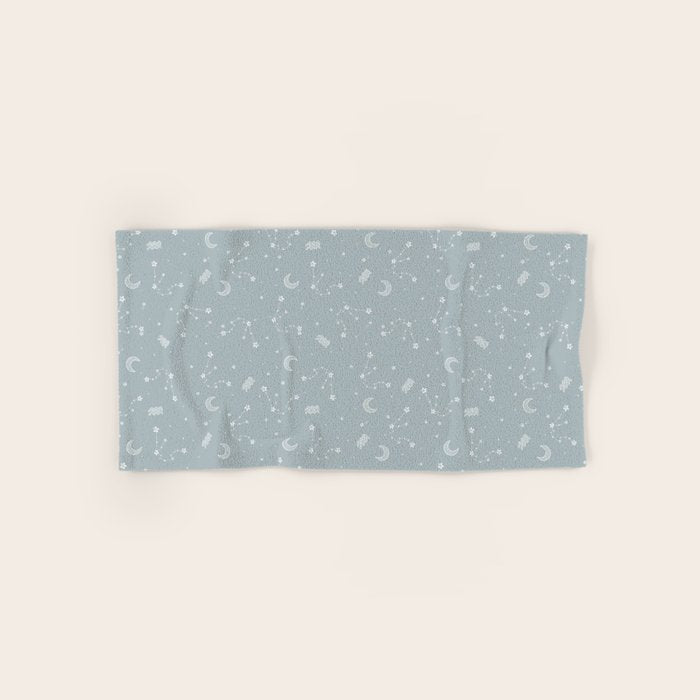 Aquarius Constellation Bath Towel Gallery Image 1