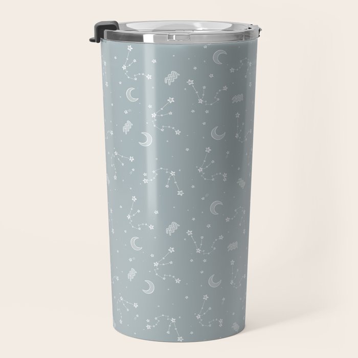 Aquarius Constellation Travel Mug Gallery Image 3