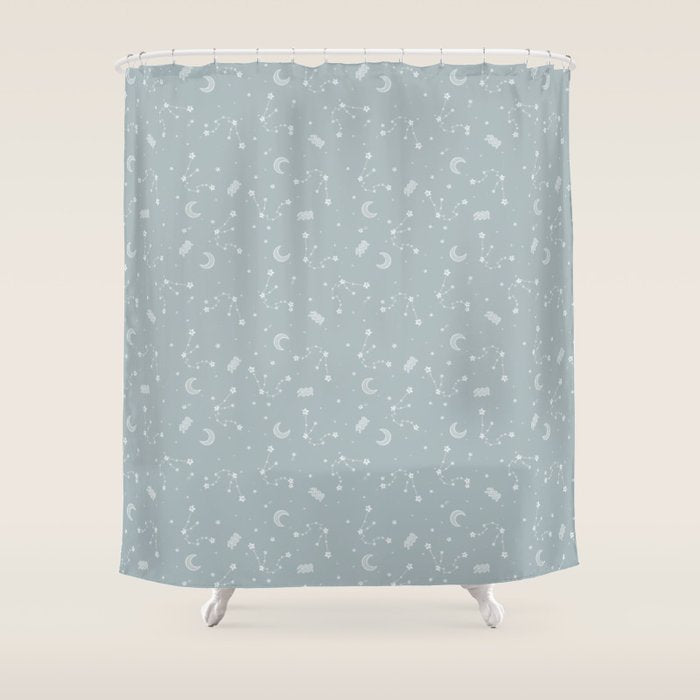 Aquarius Constellation Shower Curtain Gallery Image 1