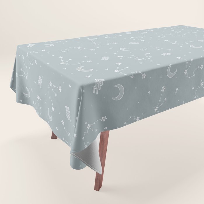 Aquarius Constellation Tablecloth Gallery Image 1