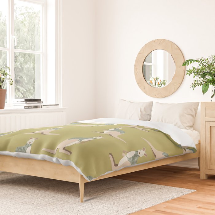 Whimsical Kangaroo Duvet Cover Gallery Image 2